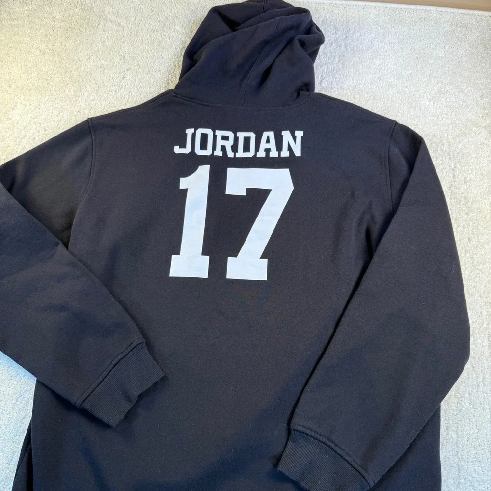New Balance Jordan 17 Legends Black Hoodie Sweatshirt Pullover‎ Mens Size XL